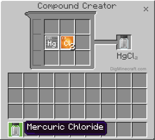How to make Mercuric Chloride in Minecraft