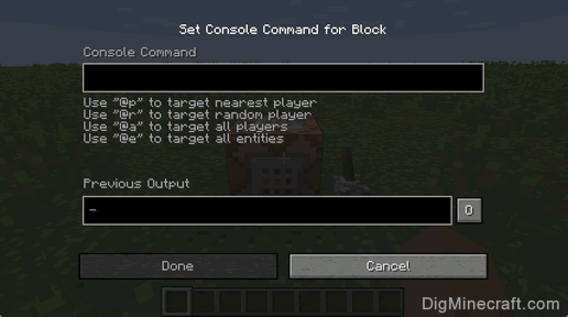 Use Command Block to Give an Enchanted Diamond Sword