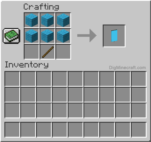 How to make a Light Blue Banner in Minecraft
