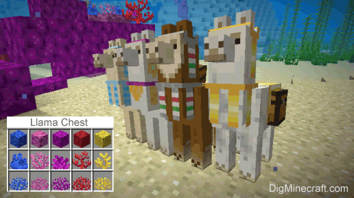 Summon Llama with Chest Generator (Java Edition 1.13)