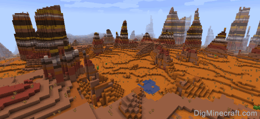Minecraft Eroded Badlands Seeds for Bedrock Edition