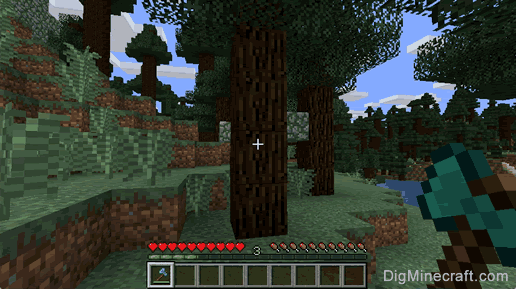 How to make a Stripped Spruce Log in Minecraft