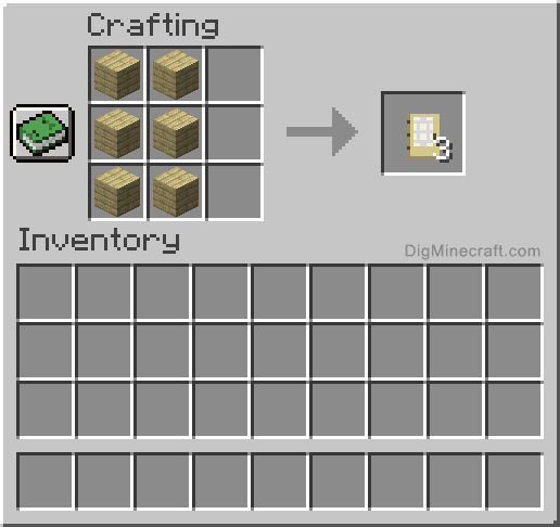 How to make a Birch Door in Minecraft