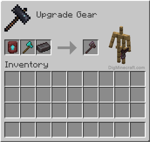 How to make a Netherite Axe in Minecraft