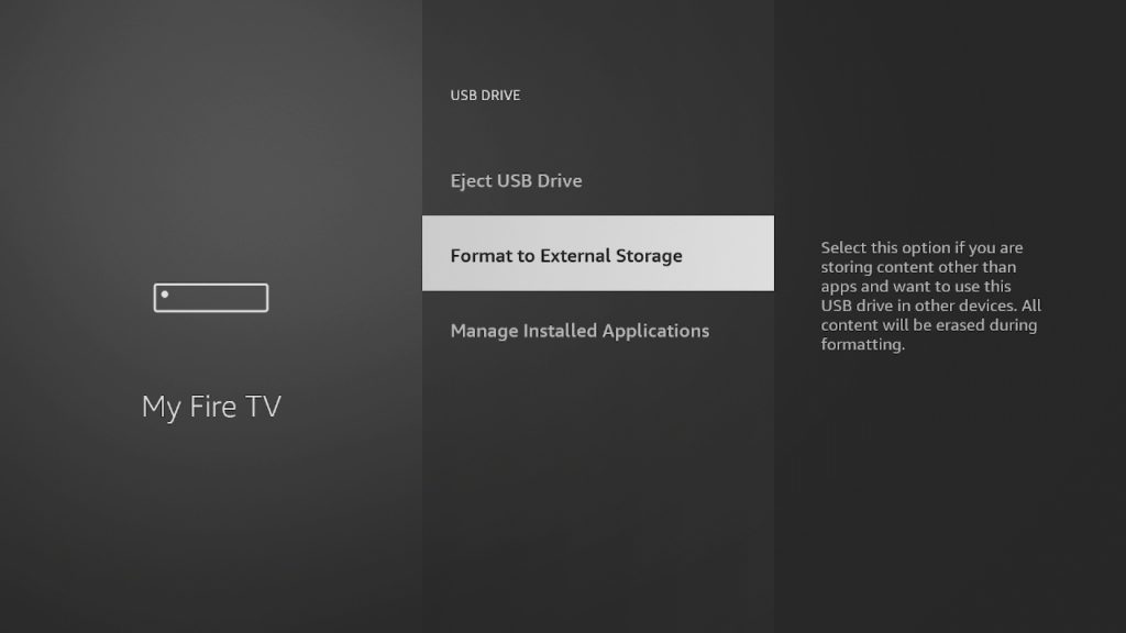 How to Add external storage to your Amazon FireTV Stick via USB Drive
