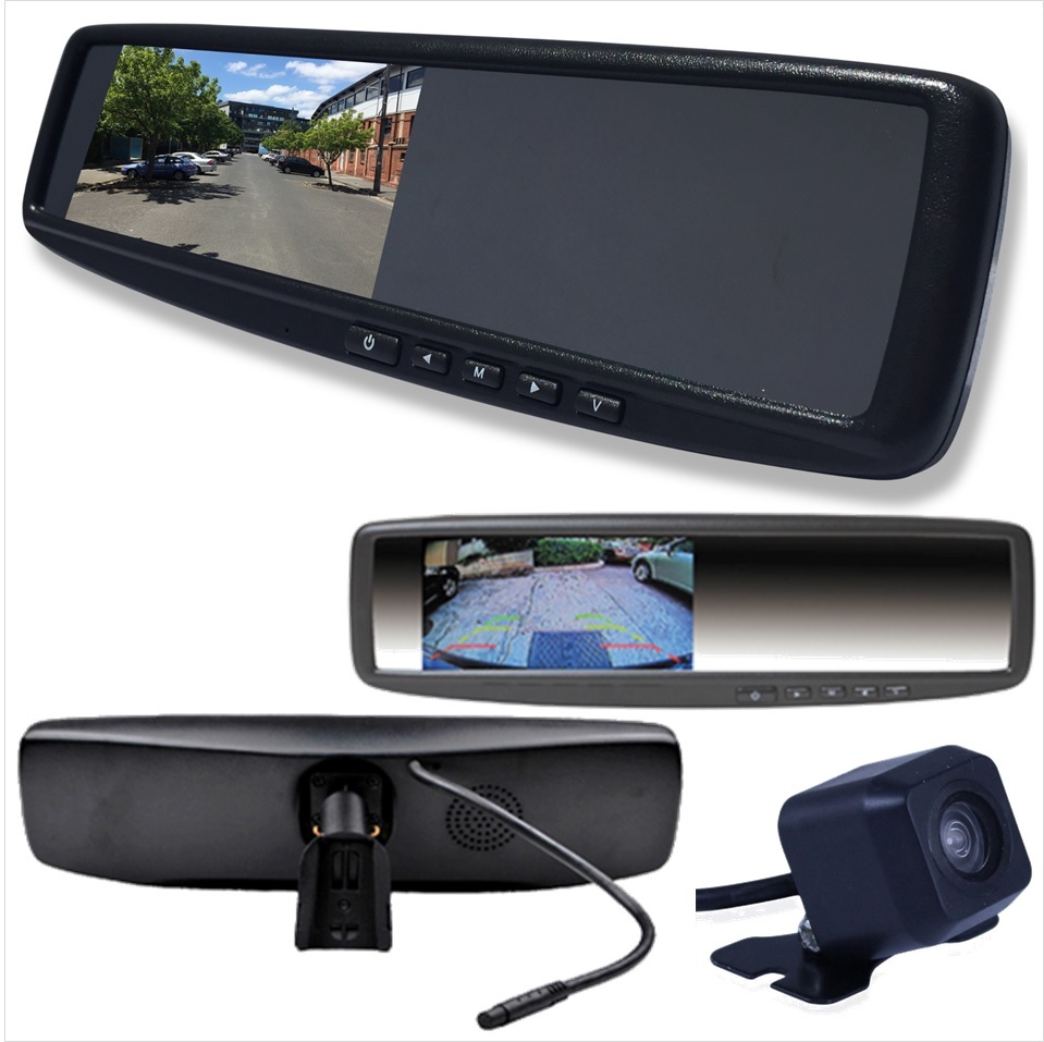 4.3 inch LCD Rear View Mirror Monitor Kit with Reverse Backup Parking