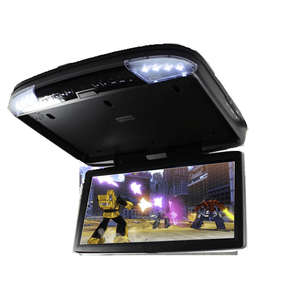 13.3" 1080p Full HD Car Monitor USB Card Player Roof Mount DVD Car Flip