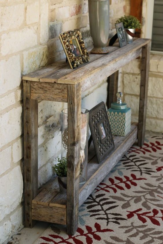 25 Pallet Console Tables For Entryways And Living Rooms DigsDigs