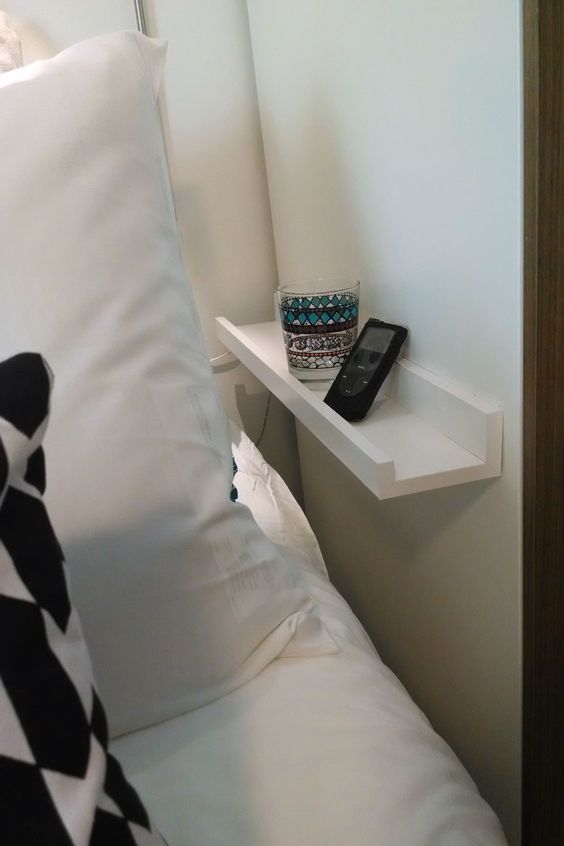 Picture Of Ribba ledge tiny bedside table