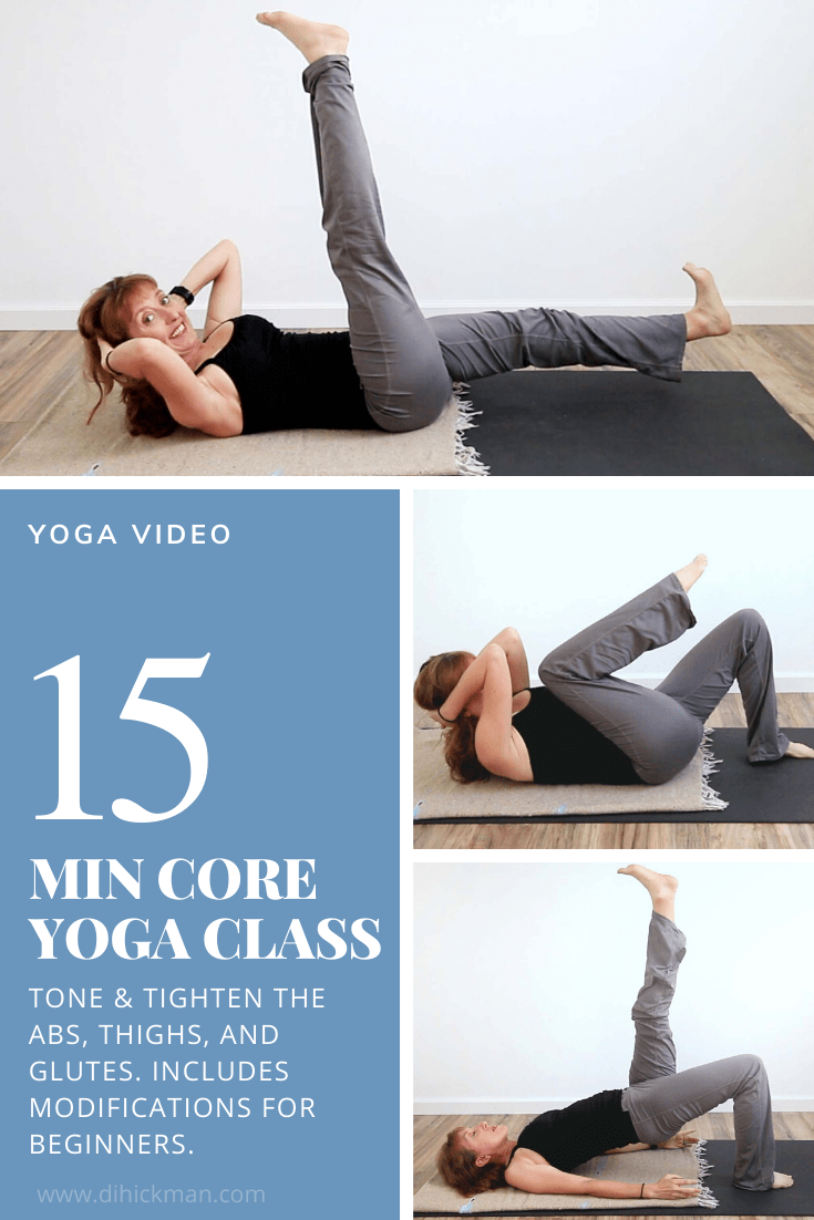 Warrior core workout 15 minute yoga class for abs Di Hickman