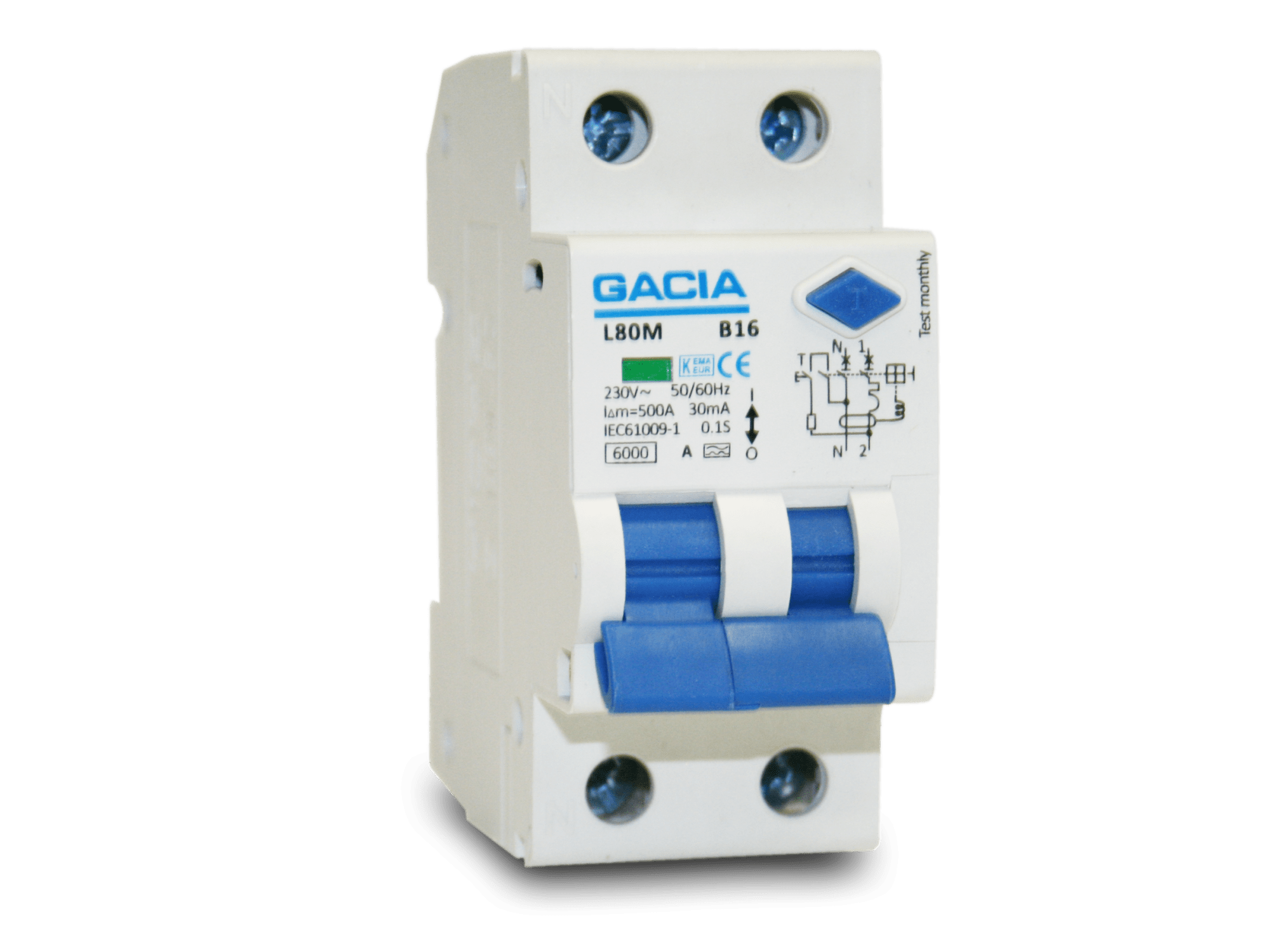 Aardlekautomaat Gacia, Aardlekautomaten, Aardlekautomaat B16 - Dijkman Elektrotechniek Bv