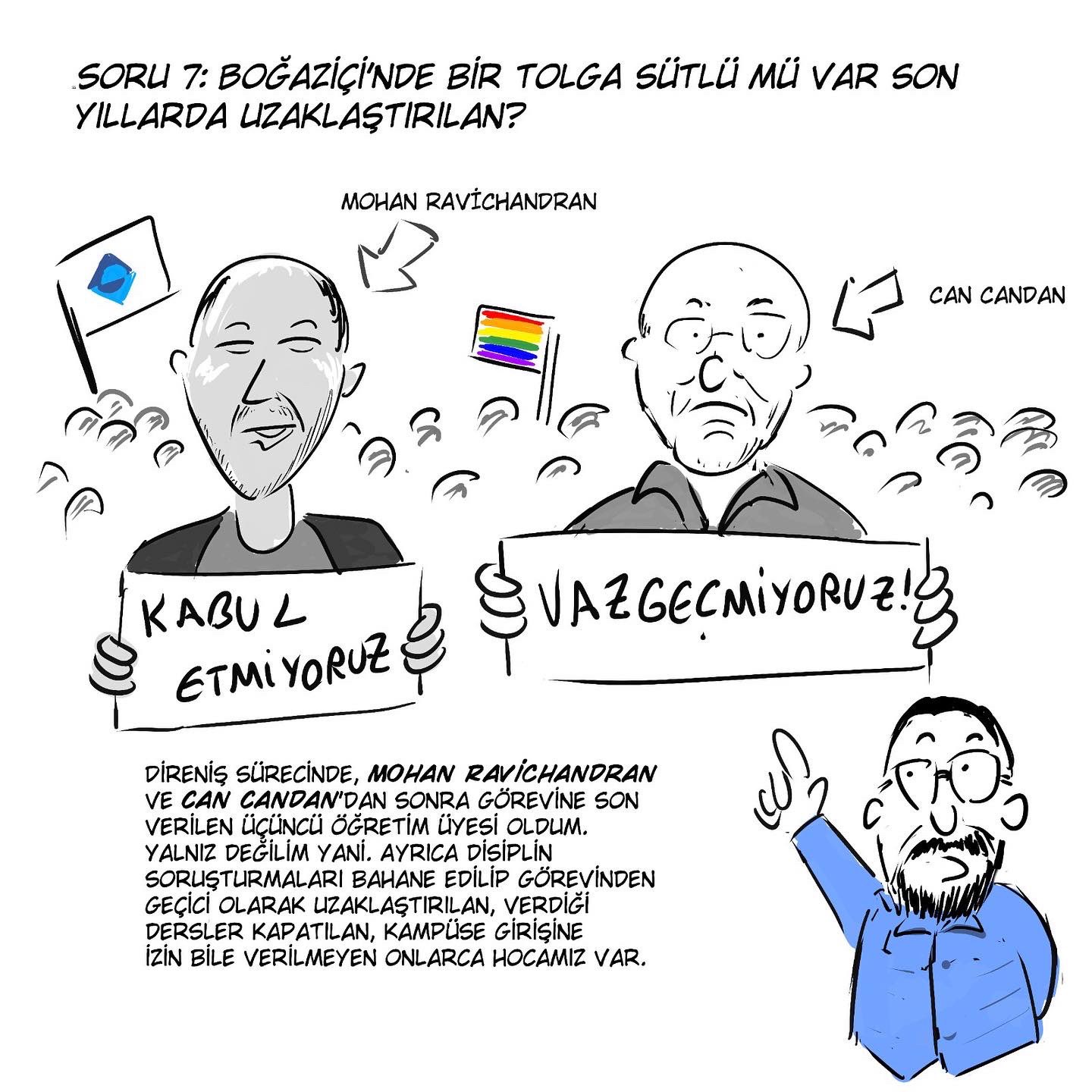 9 Soruda Tolga Sütlü Boğaziçi mezunu, görevden uzaklaştırılan