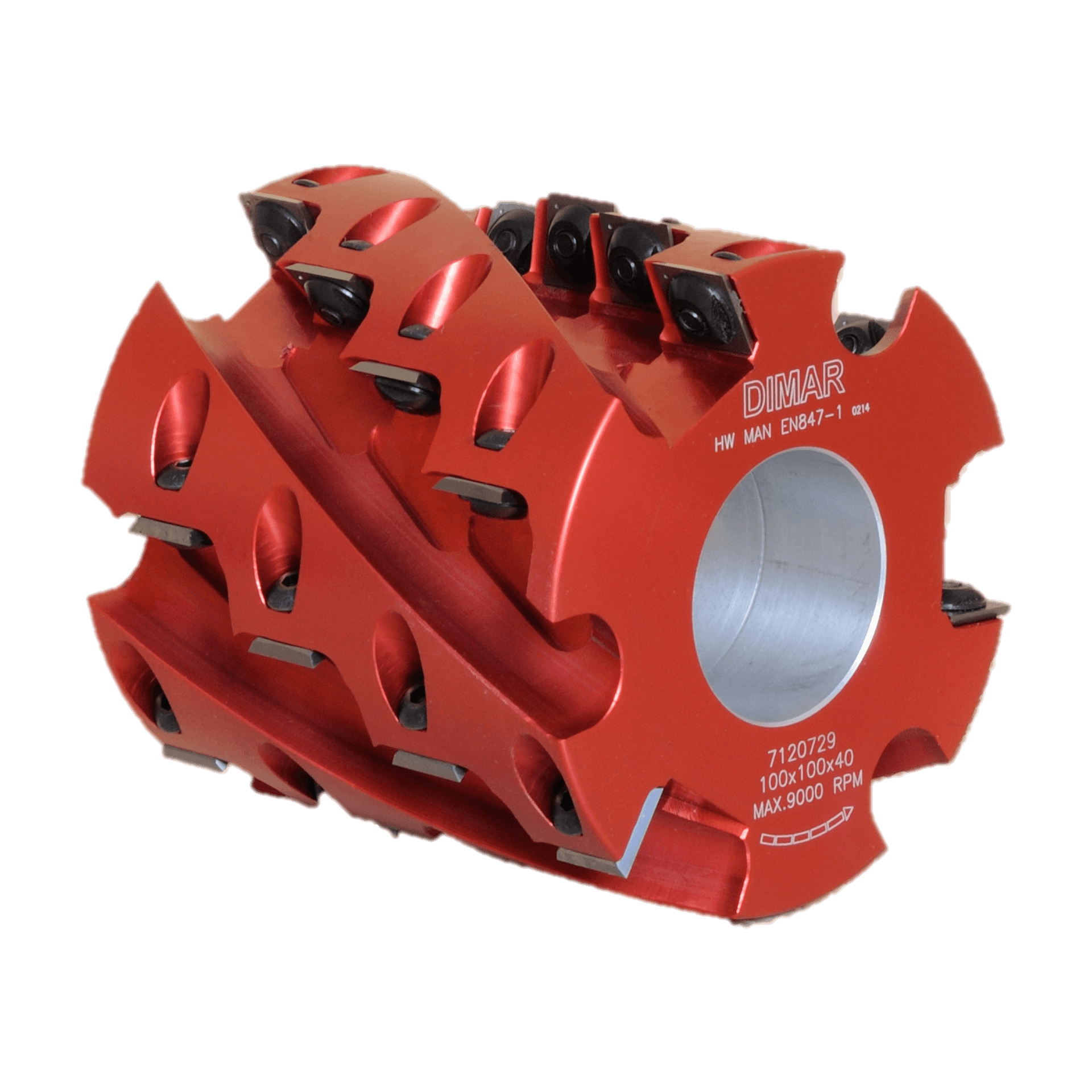 Roughing Cutter Planer Head with TC Disposable 14X14x2 Blades Extended