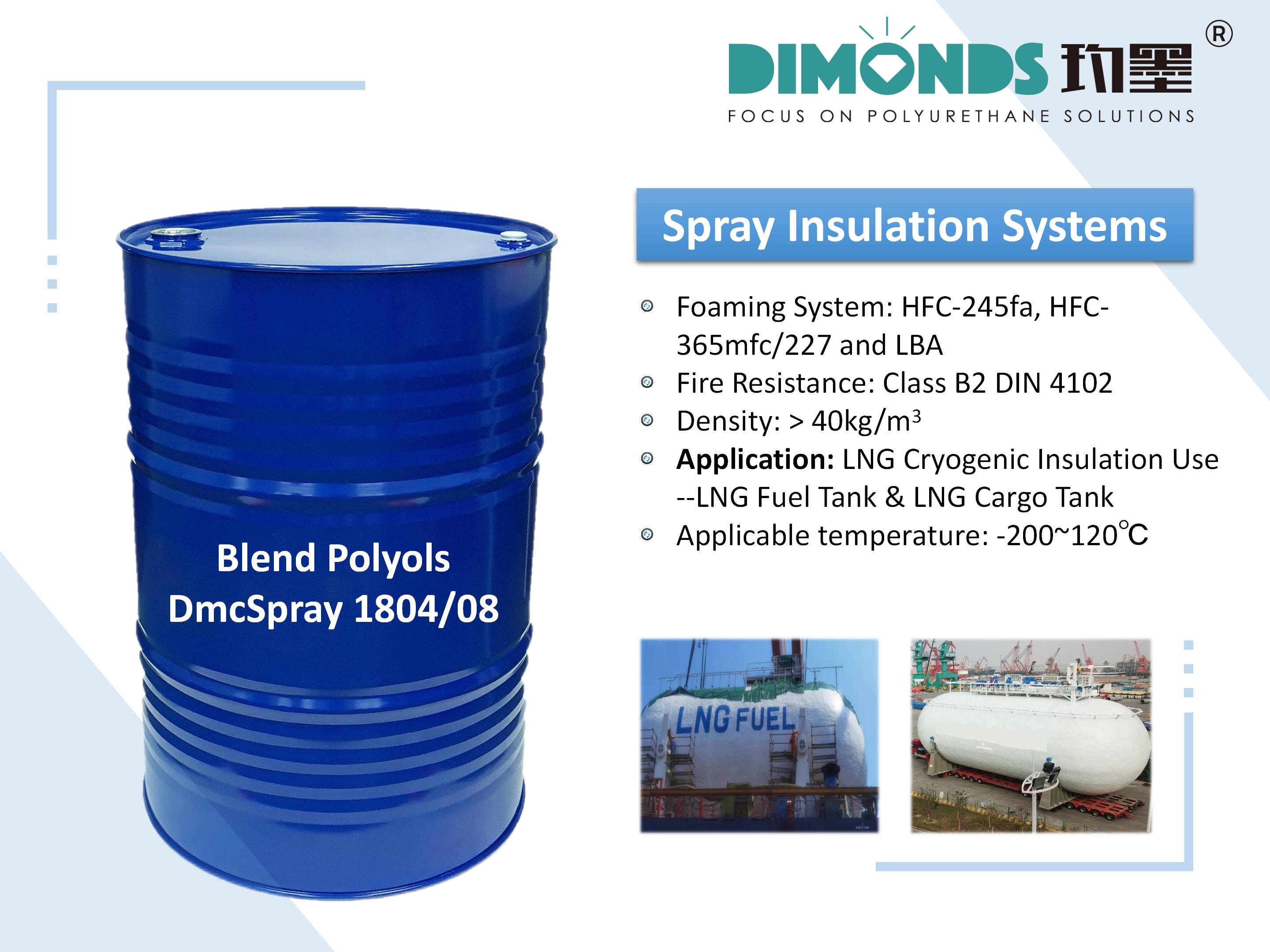 LNG Fuel Tank use HFCblown SprayApplied Rigid Polyurethane Foam for