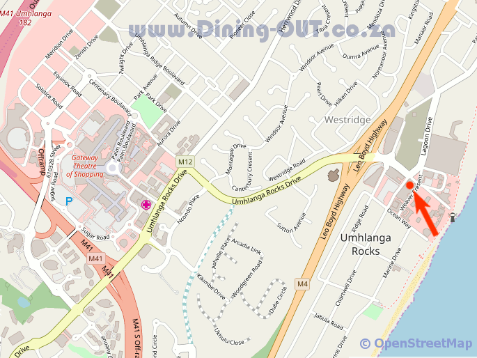 Umhlanga Rocks Map
