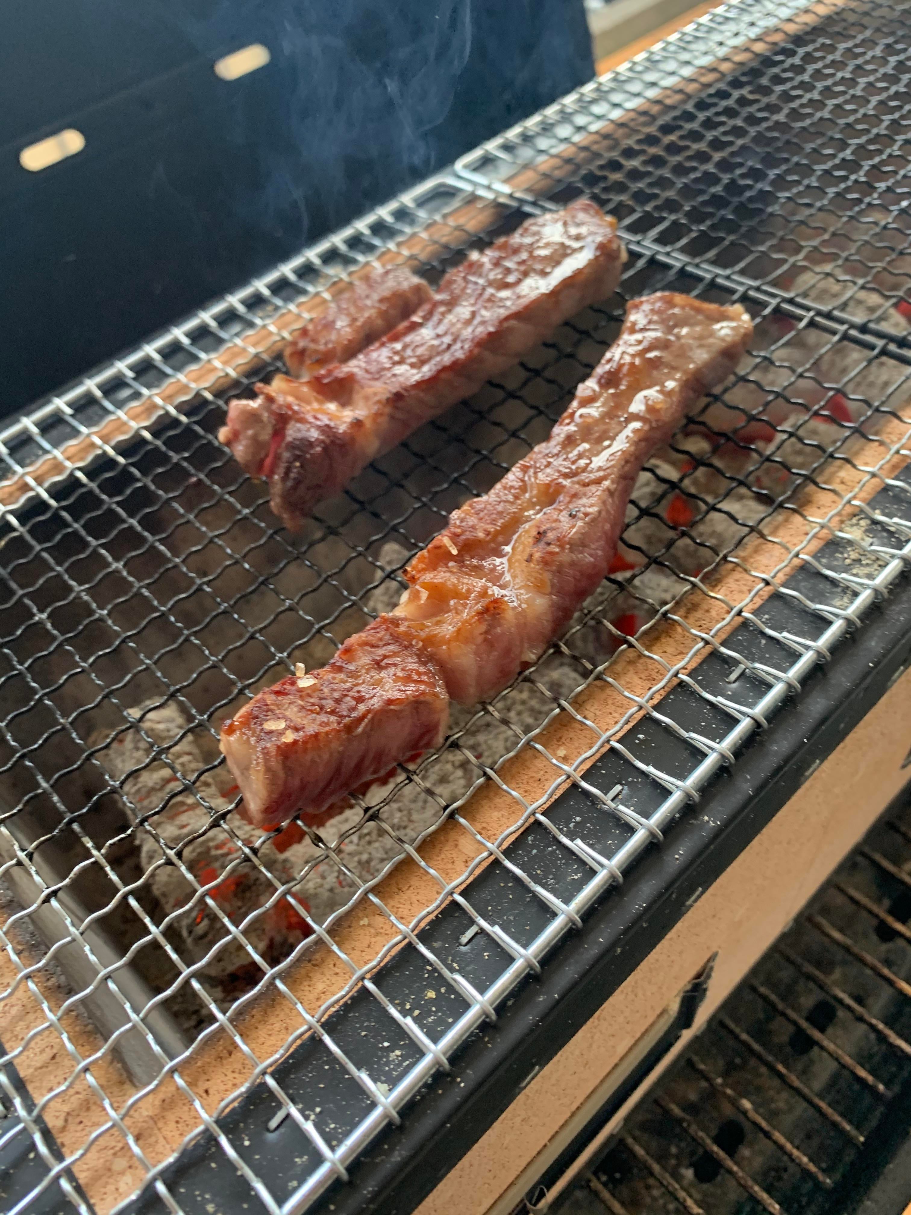 Preheat skillet or wok to medium heat, add 1 cup yum. Kobe meat on Konro Grill with Binchotan ^.^ - Dining and ...