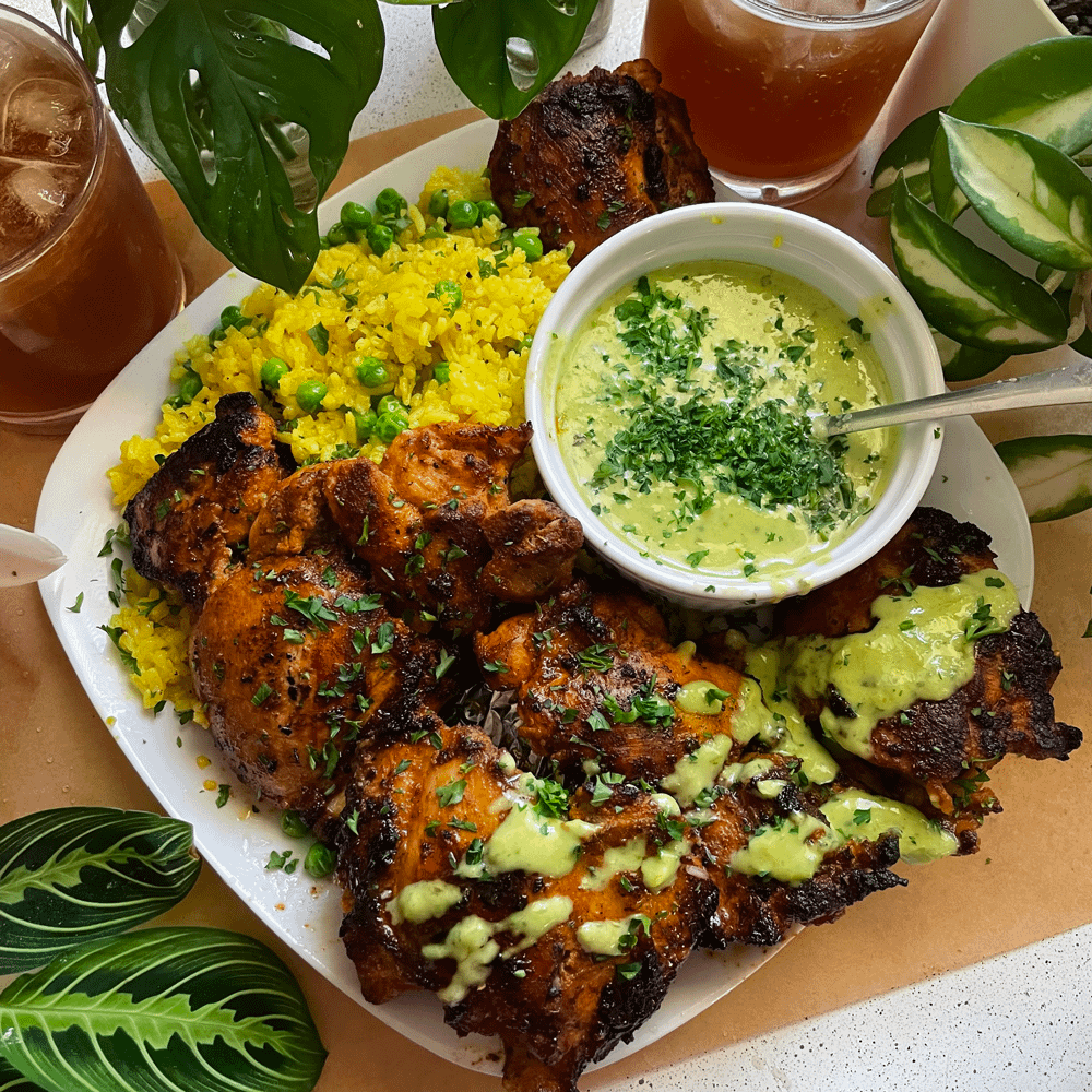 Kenji's Peruvian chicken and aji verde tonight Dining and Cooking
