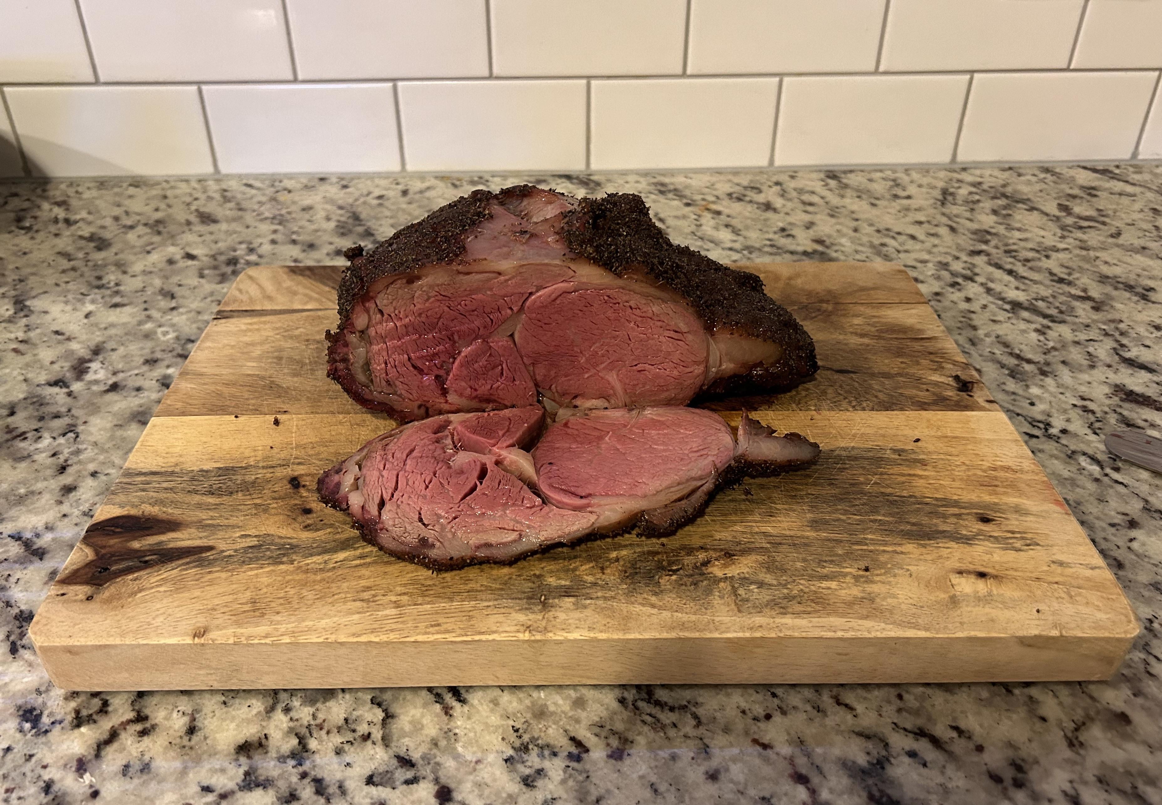 Smoked Rib Roast Dining and Cooking