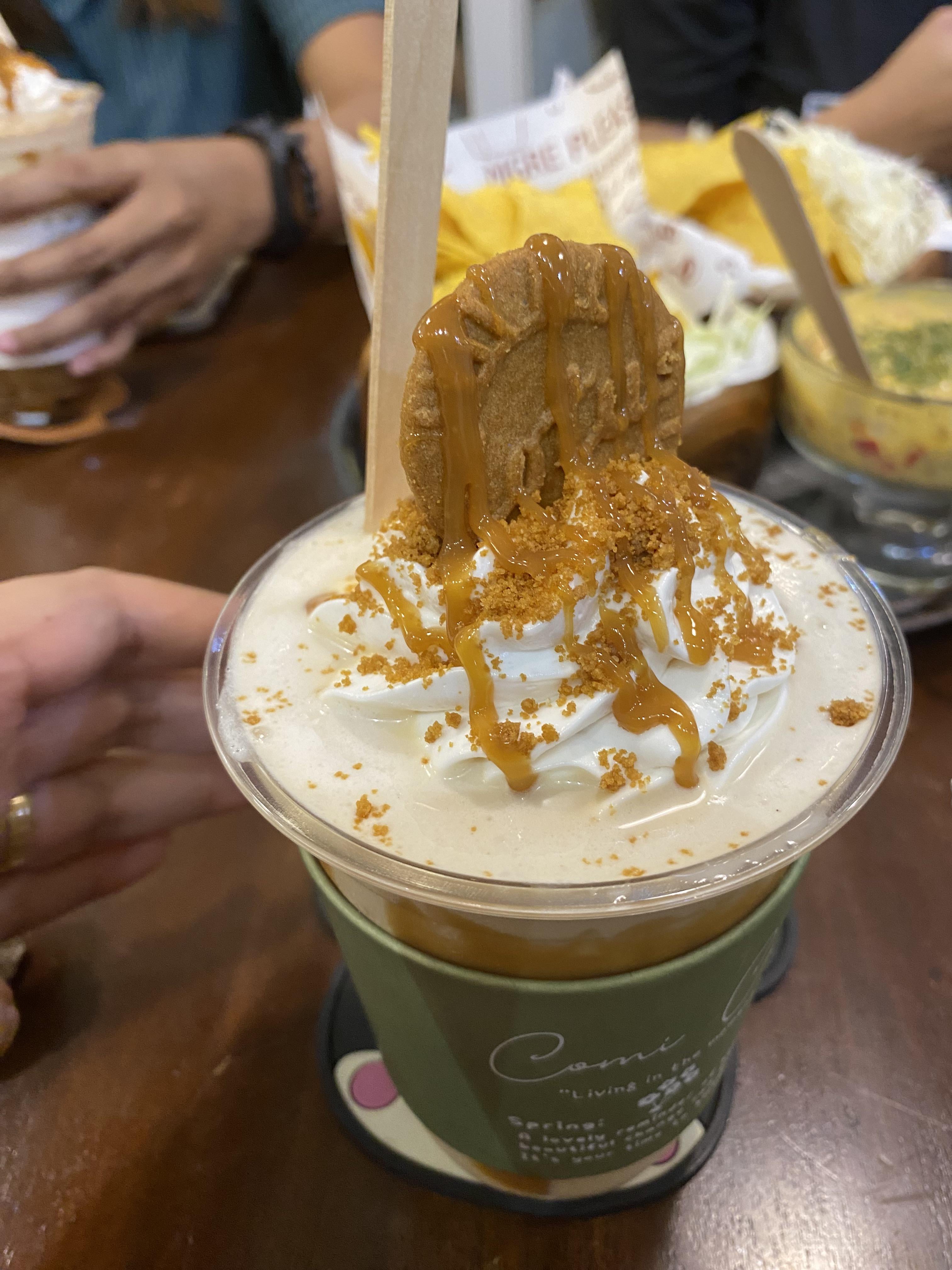 Biscoff cookie butter latte Dining and Cooking