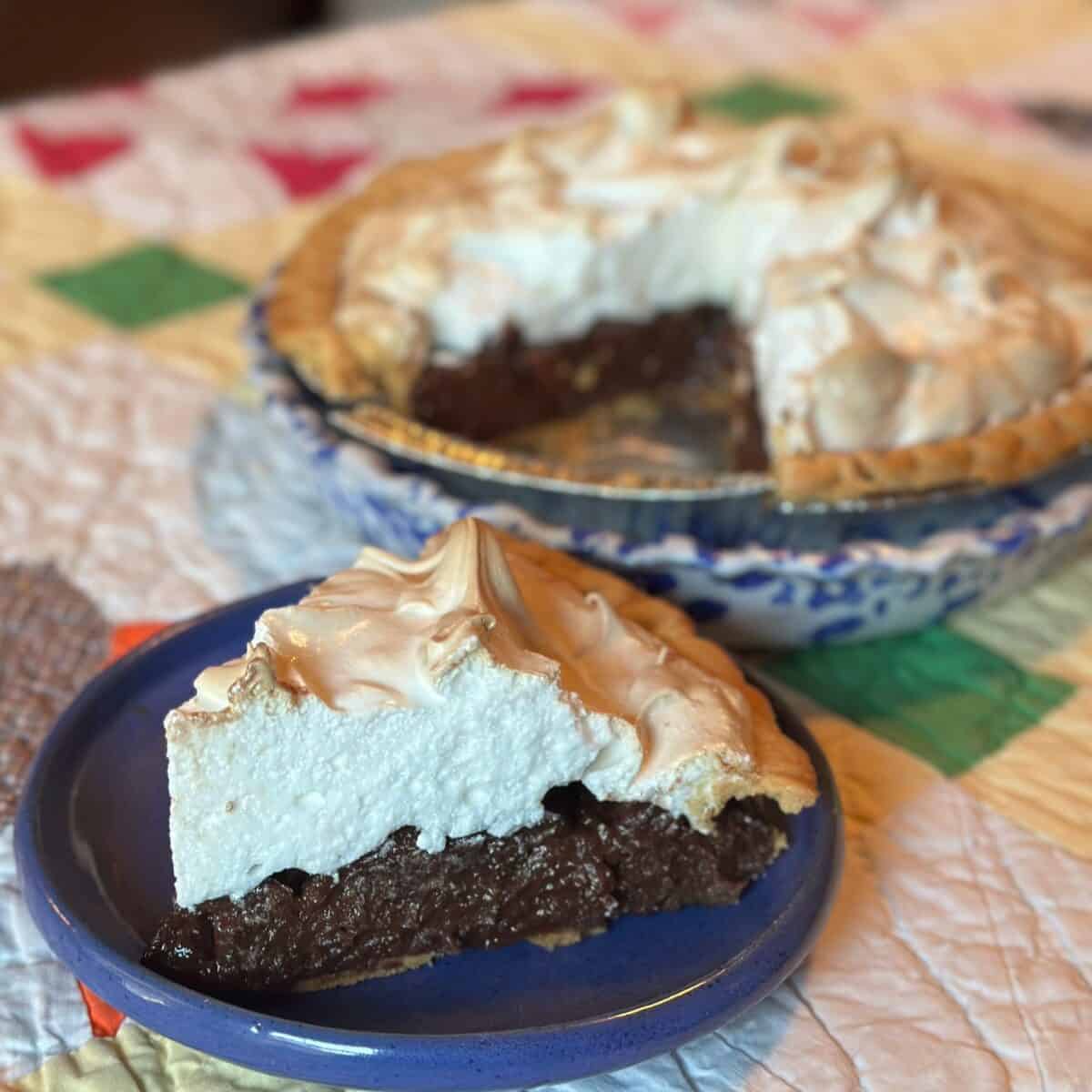 Chocolate Meringue Pie Dinner in 321