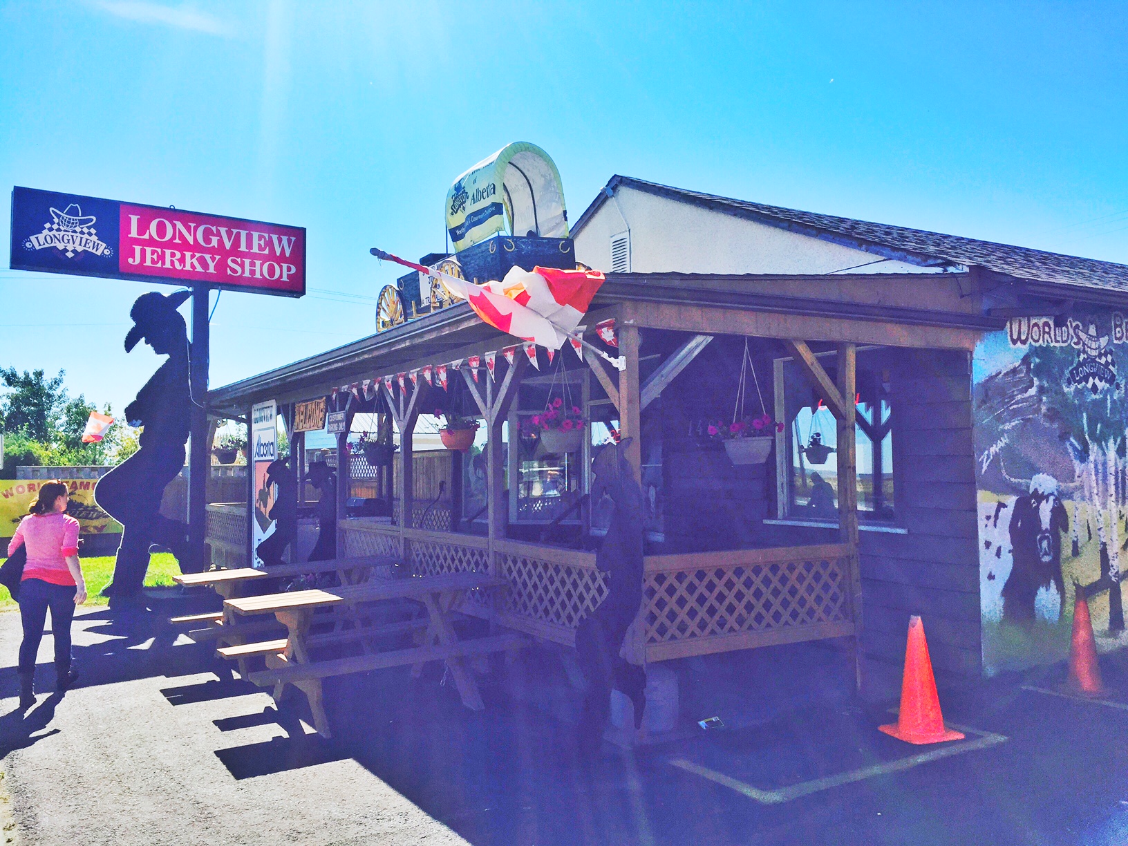 Cowboy Trail from the Bar U Ranch to Longview Dinner With Julie