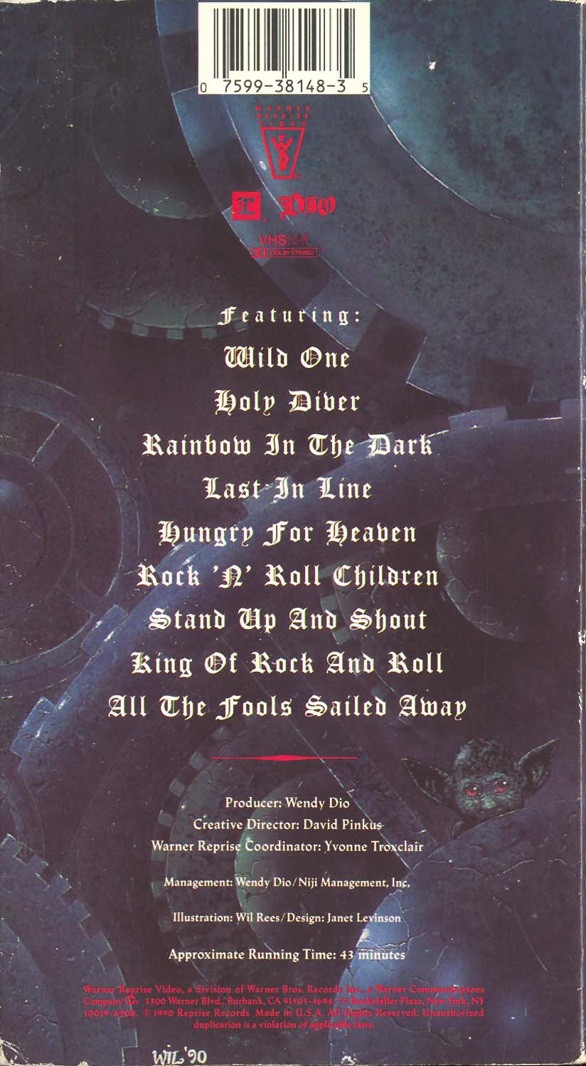 Tapio's Ronnie James Dio Pages Dio video discography