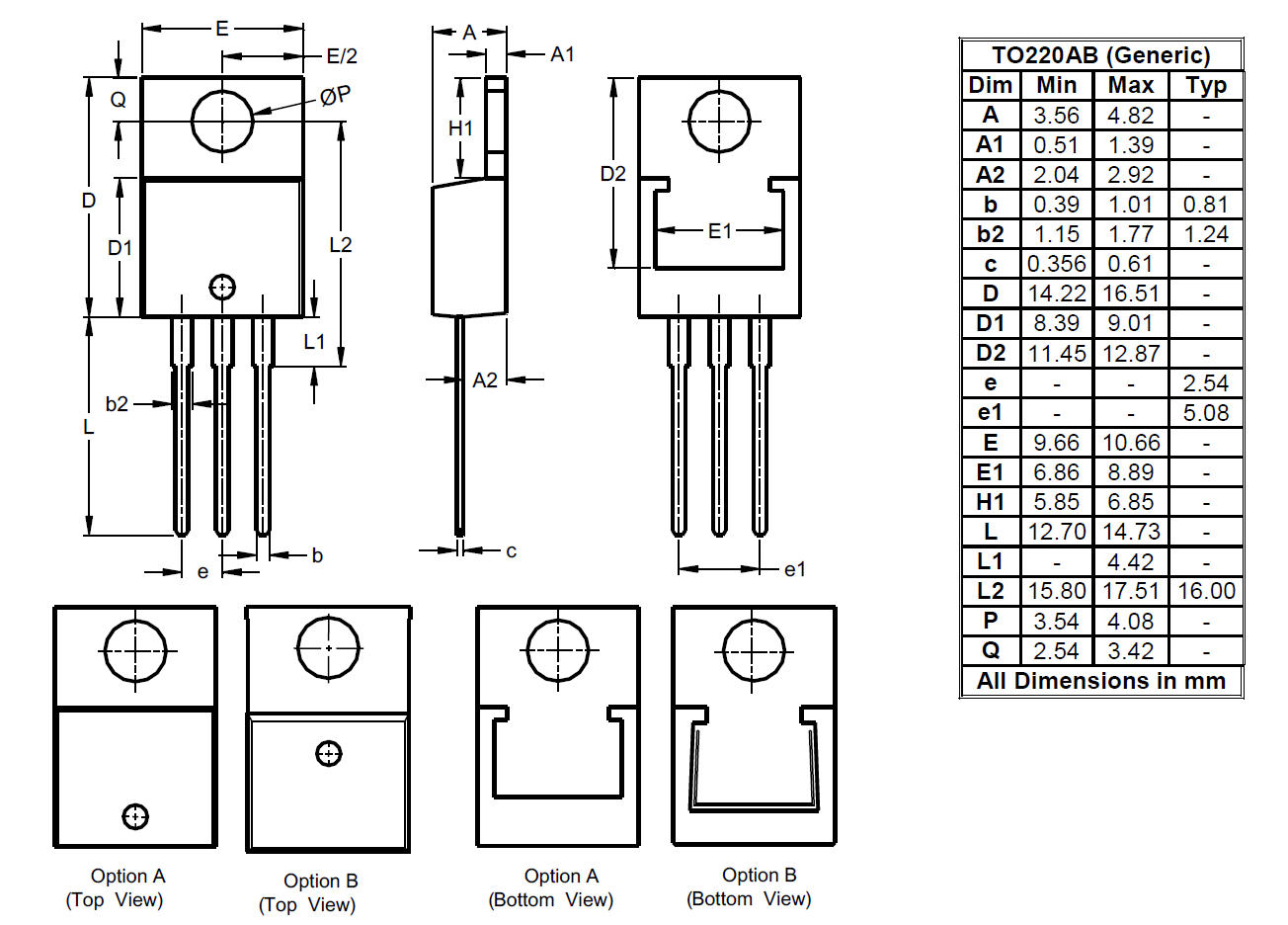 Package Outlines and Suggest Pad Layouts