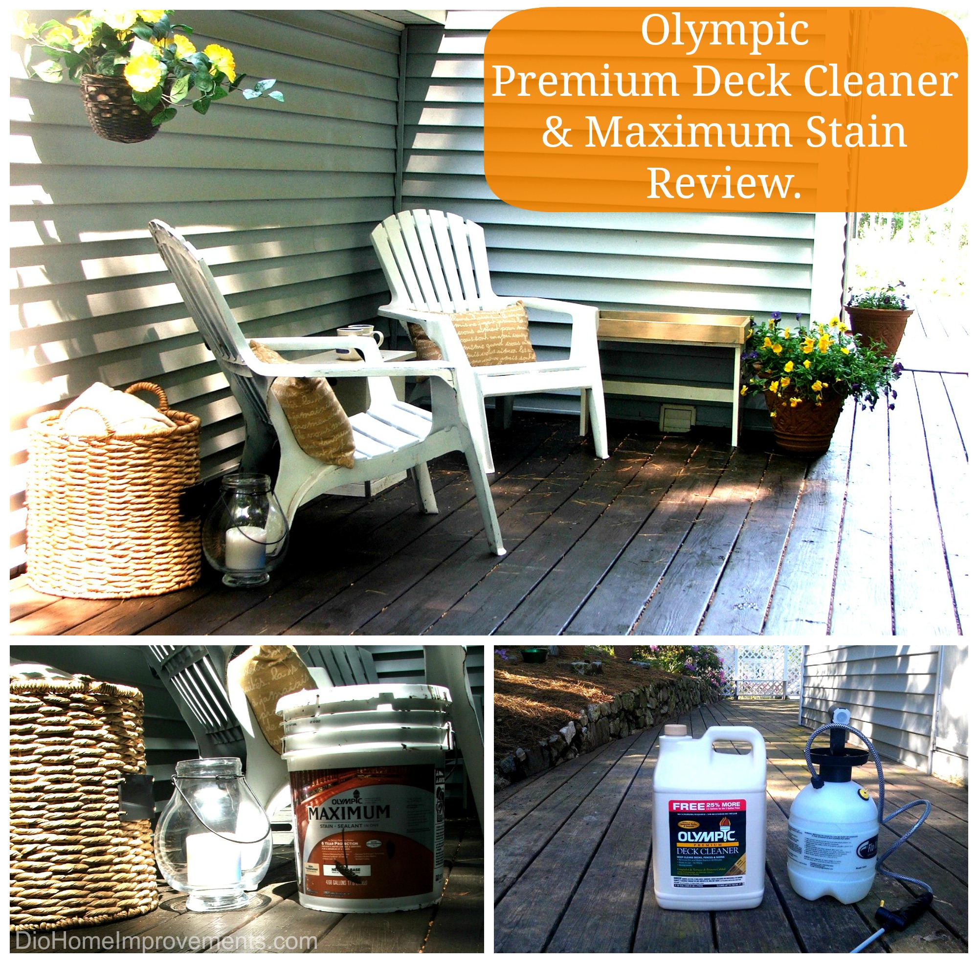 Olympic Maximum Stain - Deck Before & After - DIO Home Improvements
