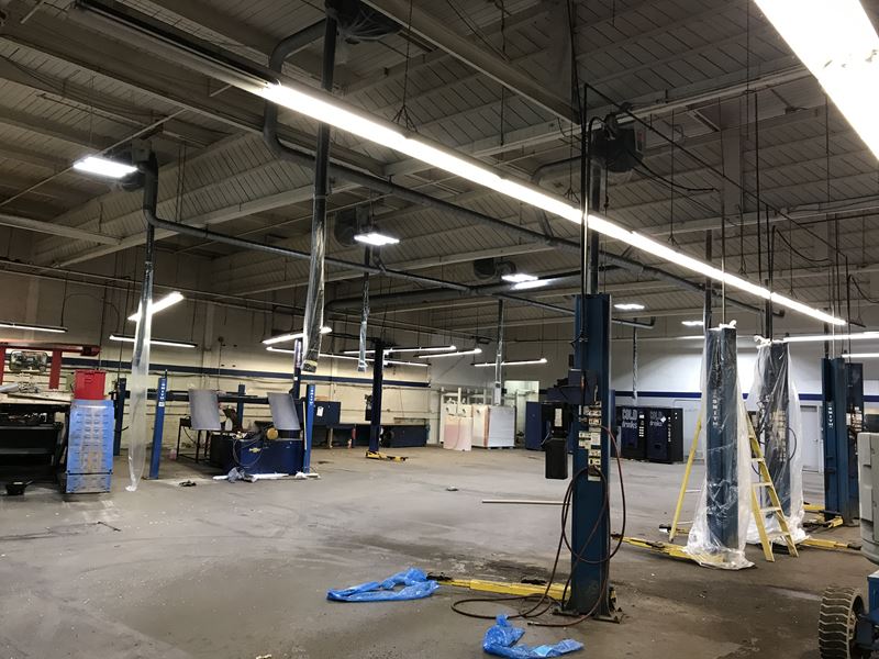 Industrial Ceilings Before and After Photo Gallery Diotte Coating