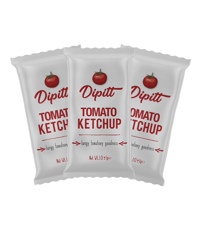 Tomato Ketchup Sachets 10 ML x 1000 Dipitt