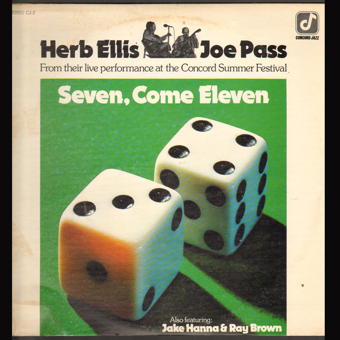 HERB ELLIS and JOE PASS seven come eleven LP 1974 DİPSAHAF PLAK