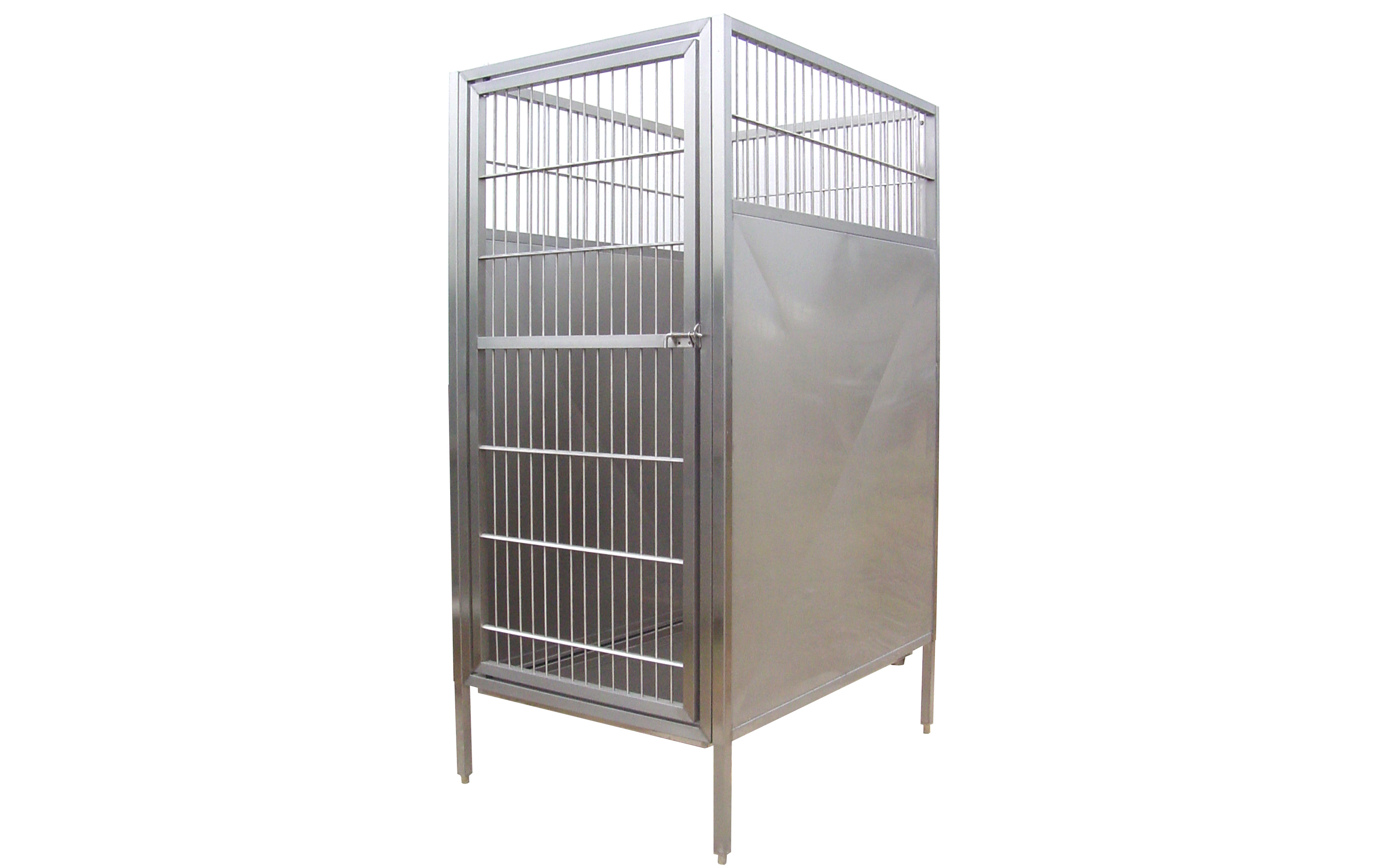 Stainless Steel Raised Dog Kennel Rod Door Direct Animal