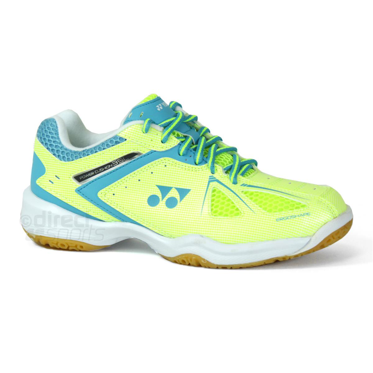 Yonex Power Cushion 35 Womens Badminton Shoes (YellowSax) Direct