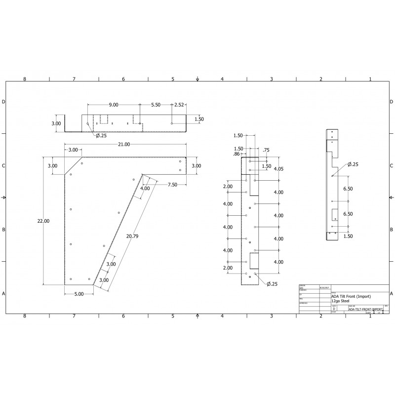 DFS ADA Vanity Brackets