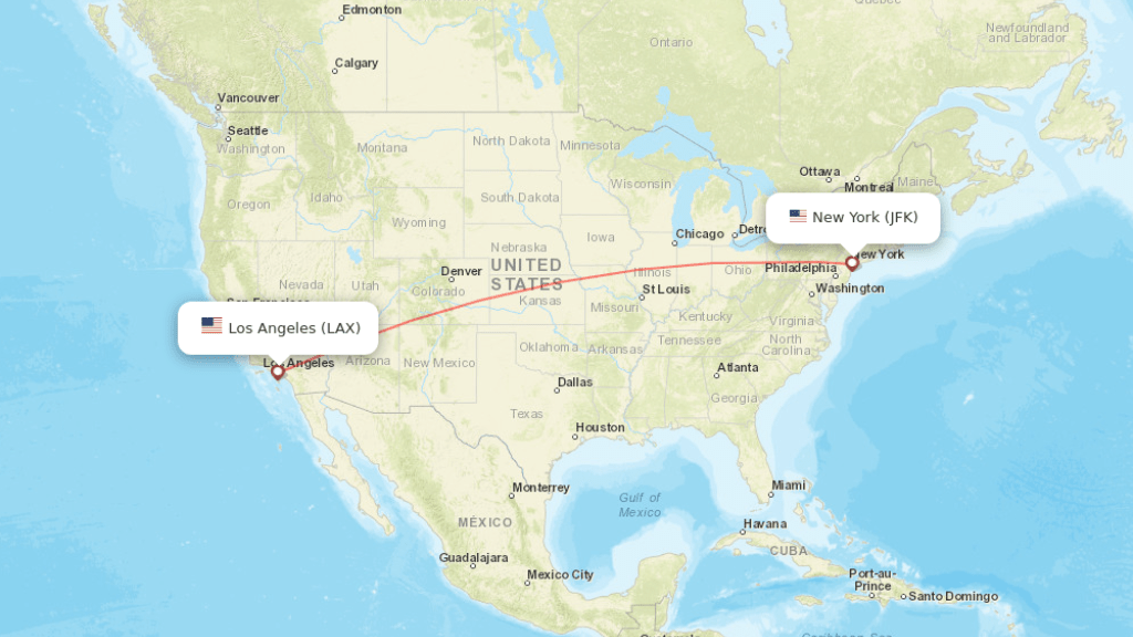 How to find direct flights to New York