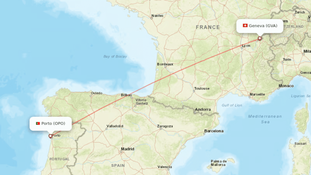 Find all direct flights to Geneva, Switzerland