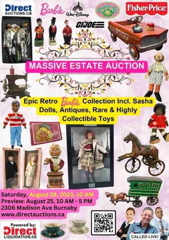 Extraordinary Estate Auction Iconic Barbie Dolls Rare and Highly