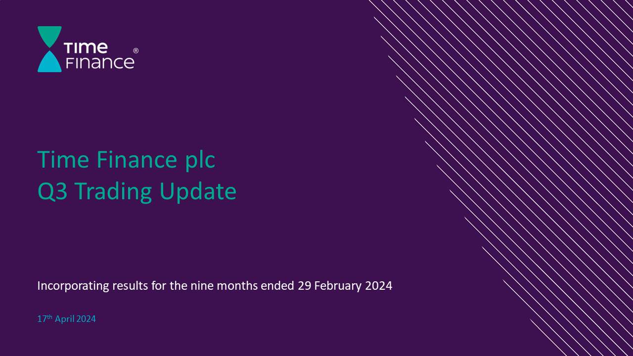 Time Finance Plc Q3 Results and Profit Upgrades with Ed Rimmer CEO (VIDEO)