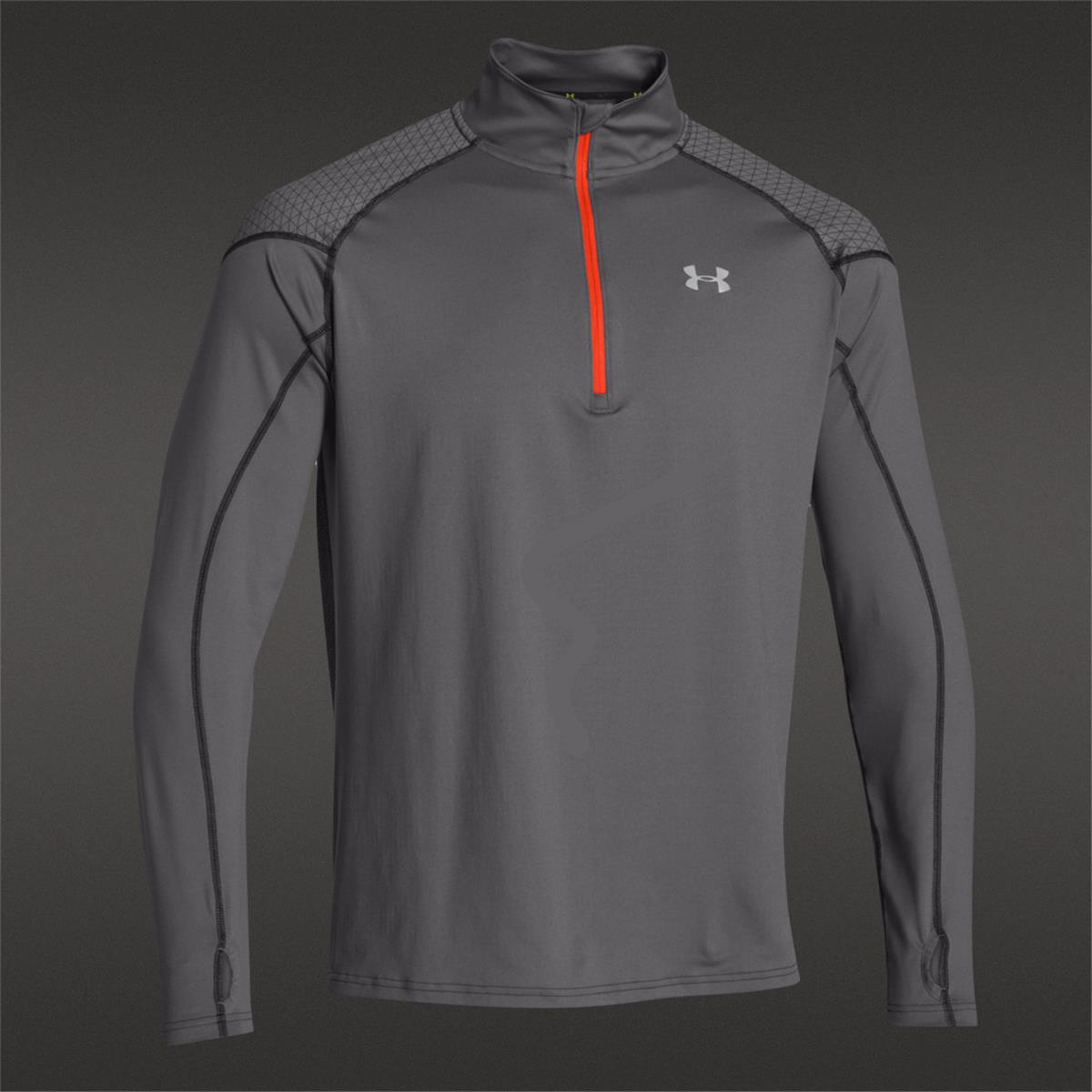 Under Armour Cold Gear Infrared Chrome Half Zip Mens Top (Graphite