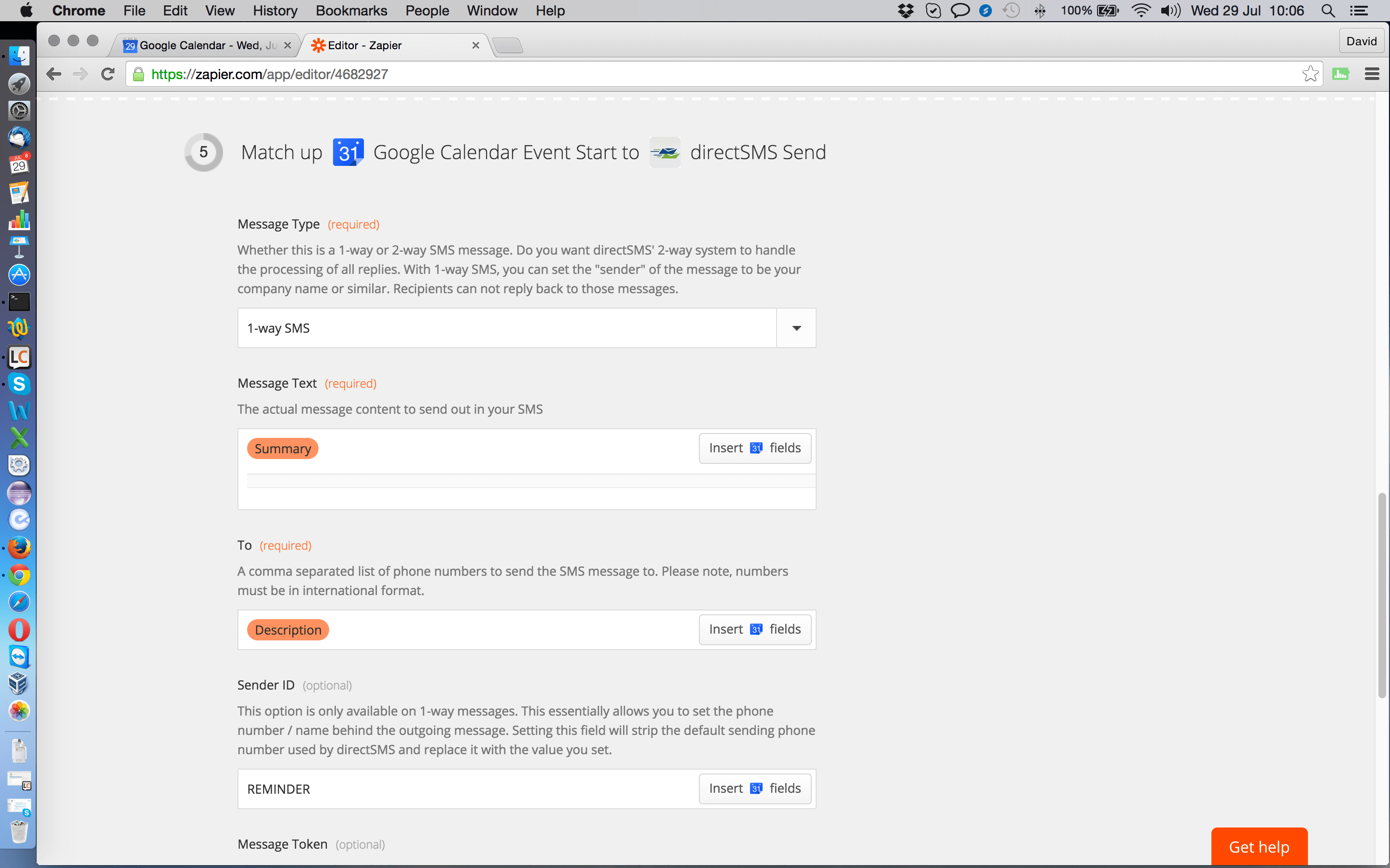 Sending SMS Reminders From Google Calendar or Apple iCal directSMS