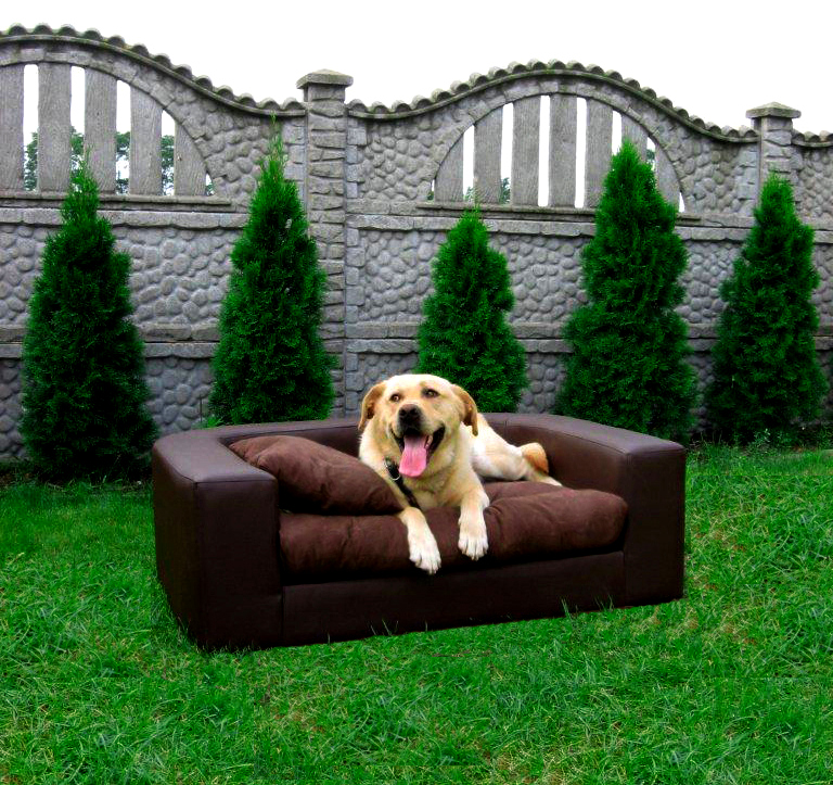 LUDWIG Kunstleder Hundecouch Hundesofa Hundebett L XXL 80