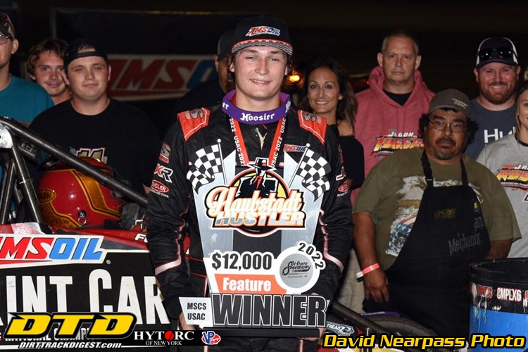 Iron Jadon Rogers Runs Free to First USAC Sprint Win at Haubstadt Hustler