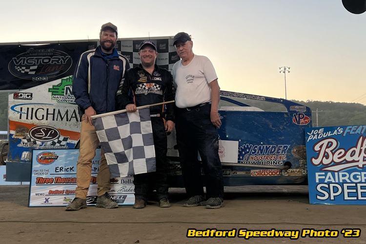 Erick Rudolph Picks Up First BRP Modified Tour Win of the 2023 Season at Bedford Speedway