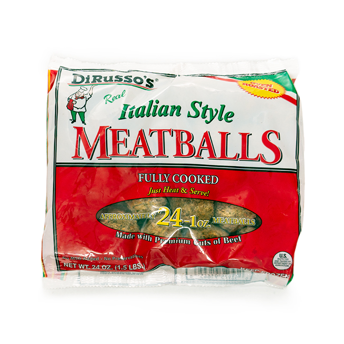 Italian Meatballs DiRussos Oven Roasted Beef Meatballs 2 lb.