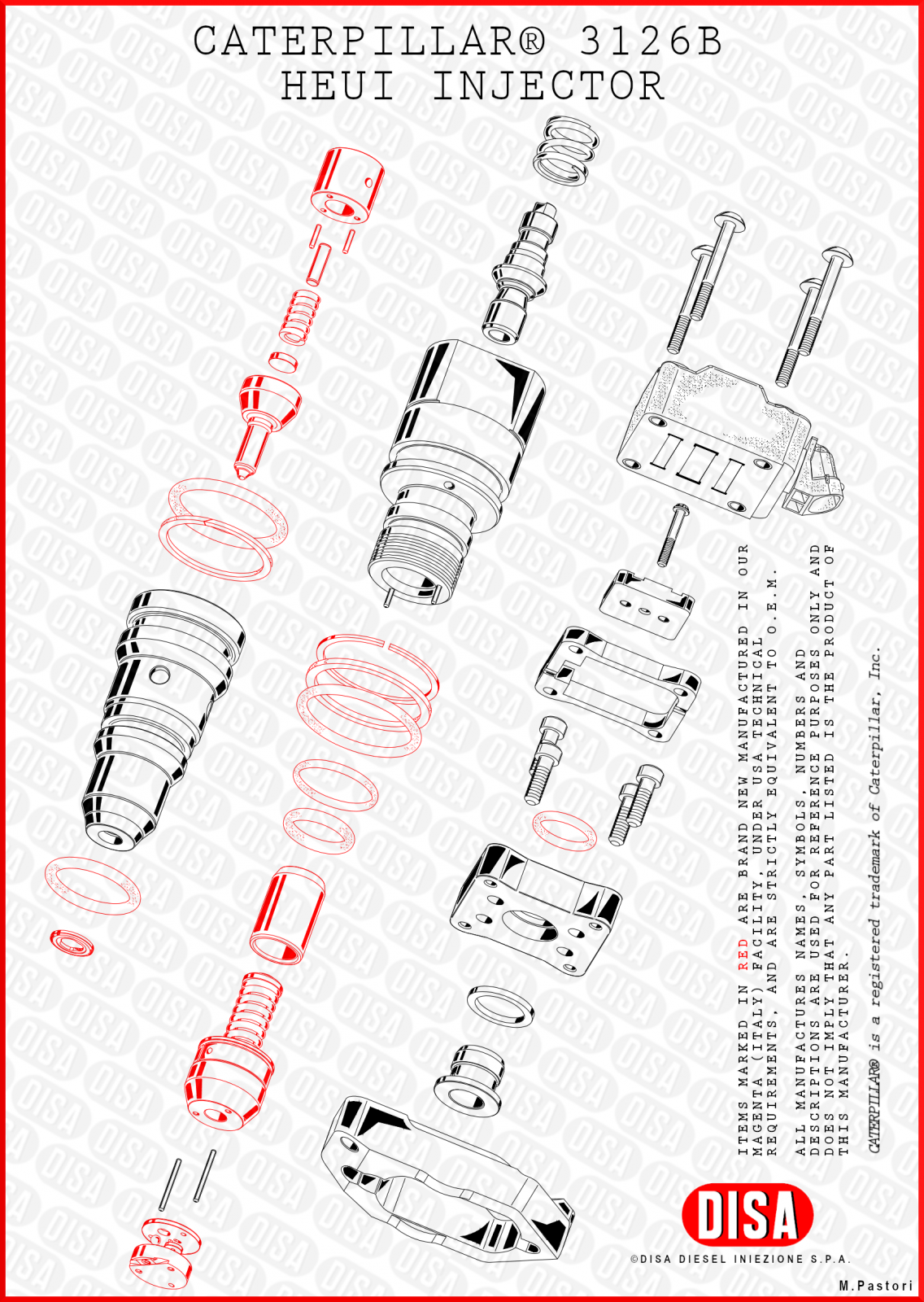 CATERPILLAR HEUI INJECTORS 3126B 3126E HI300 DISA