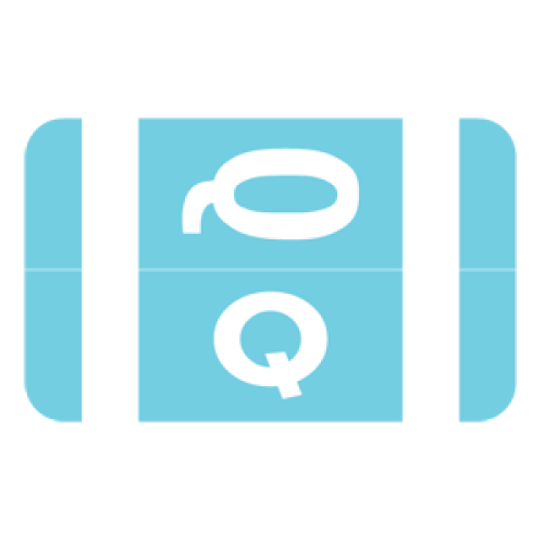 Smead 67187 Light Blue Q Labels. Smead ACCSQ