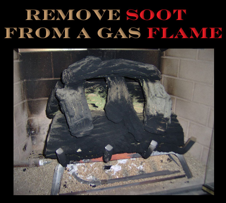 Remove Soot from Gas Flame