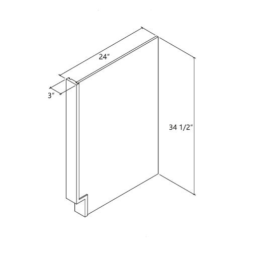Dishwasher End Panel Dove White Shaker Discount Kitchen Direct