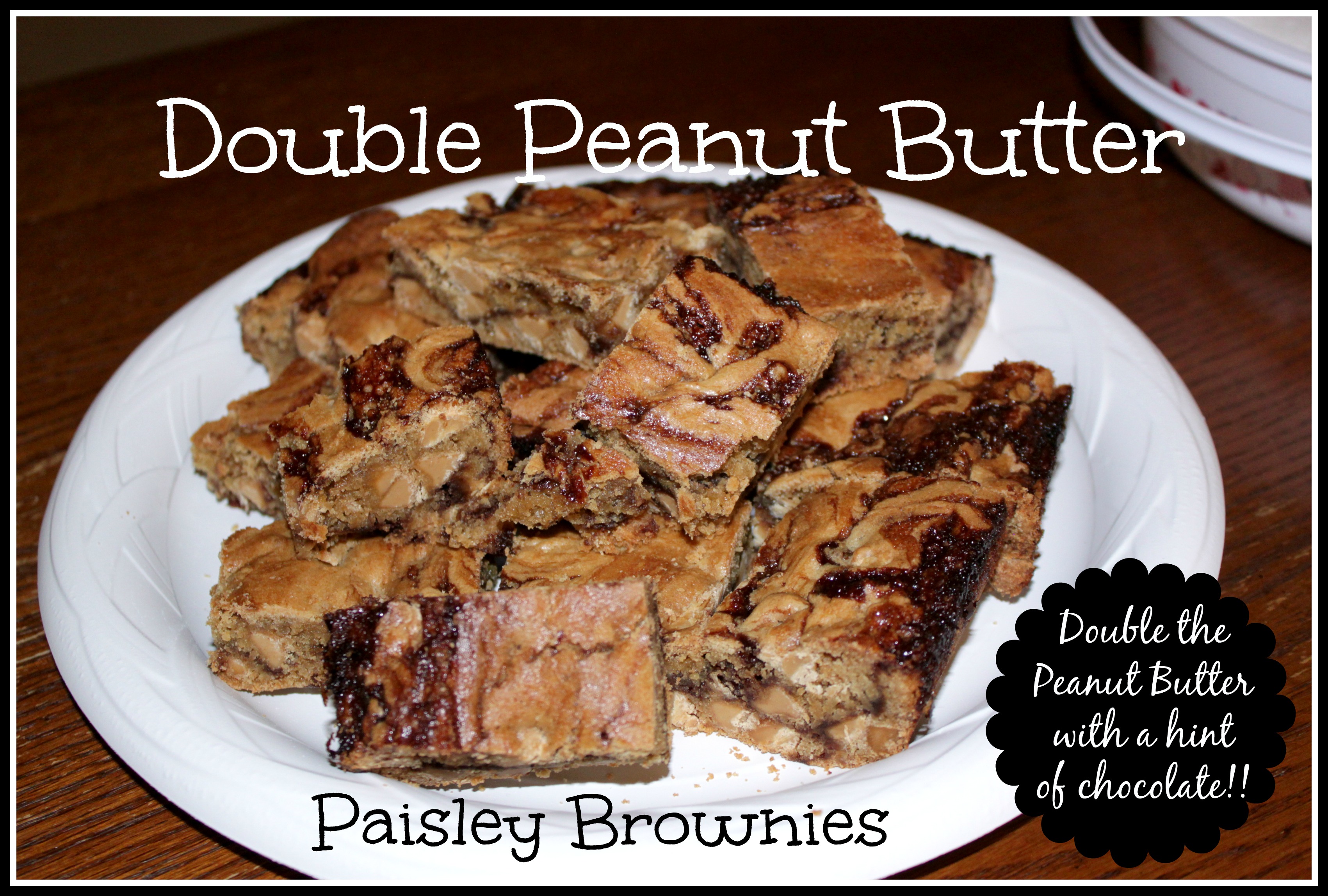Double Peanut Butter Paisley Brownies
