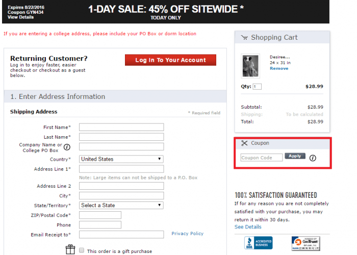 AllPosters 55% Off with Email & Text Subscription November 2022